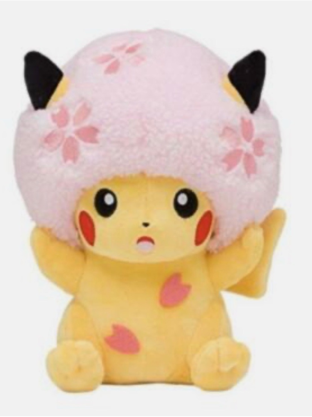 Tokyo Pokemon Center DX Limited Plush doll Sakura Afro Hair Pikachu Japan rare
